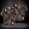 Beach Shirt Order Skull King Of Hear 3d All Over Hawaiian Shirt-1