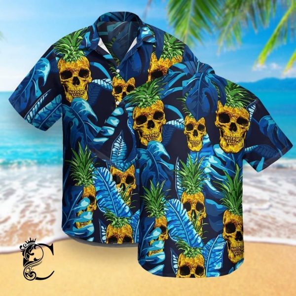 Beach Shirt Order Tropical Skull Hawaiian Shirt