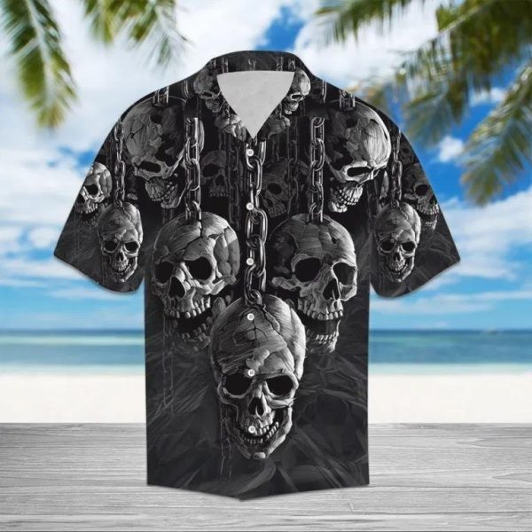 Beach Shirt Shop Chained Skull Hawaiian Shirt