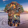 Beach Shirt Shop Lets Play A Guitar Skull Unisex Hawaiian Aloha Shirts
