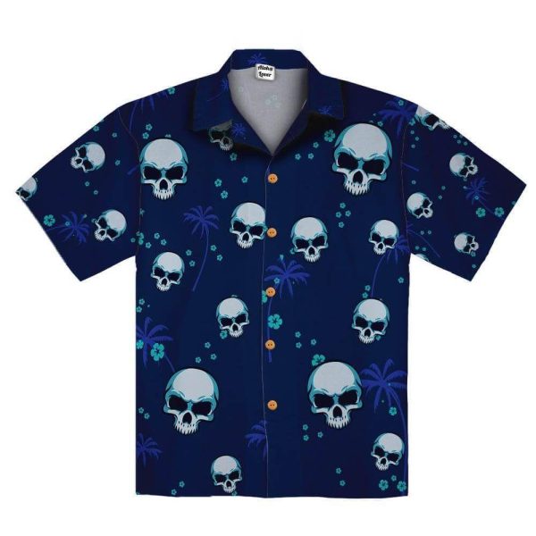 Beach Shirt Shop Skull Cute Hawaiian Aloha Shirt