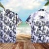 Beach Shirt Skull Miller Lite Pineapple Unisex Hawaiian Aloha Shirts