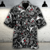 Beach Shirt Skull With Red Eyes Hawaiian Shirt
