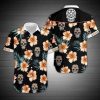Beach Shirt Sugar Skull And Floral Hawaiian Shirt