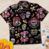 Beach Shirt Sugar Skull Calavera Guns And Roses Unisex Hawaiian Aloha Shirt