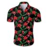 Beach Shirt Tampa Bay Buccaneers Hawaiian All over print Shirt Floral Button Up Slim Fit Body- NFL