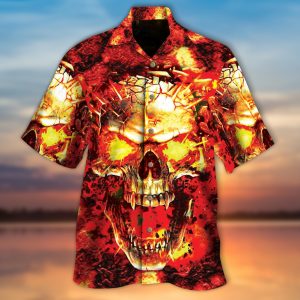 Bigbang Screaming Skull Hawaiian Shirt