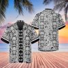 Black Pattern Color Skull Hawaiian Shirt