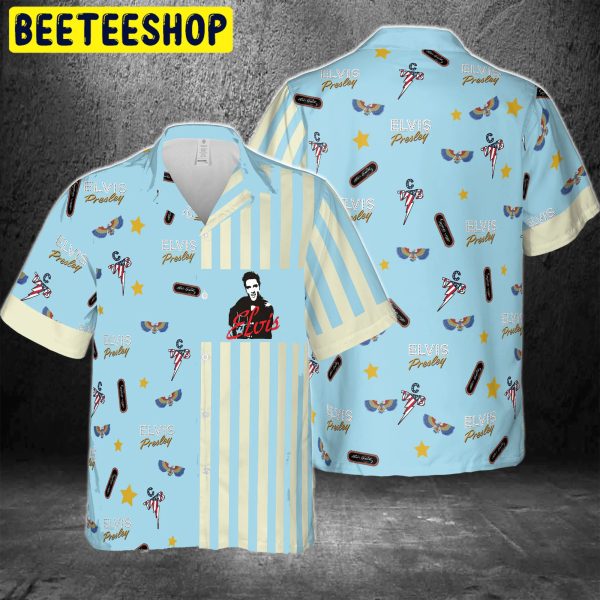 Blue Art The King Elvis Presley Trending Hawaiian Shirt-1