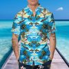 Blue Beach With Coconut Skull Hawaiian Shirt