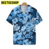 Blue Floral Flower Trending Hawaiian Shirt-1