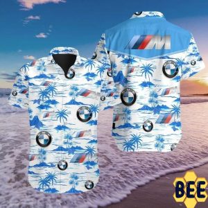 Bmw Logo Tropical Flower Trending Hawaiian Shirt-1
