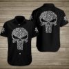 Bone Skull Hawaiian Shirt Summer Button Up For Men Women Couple