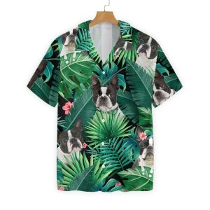 Boston Terrier 3d All Over Printed Hawaiian Shirt