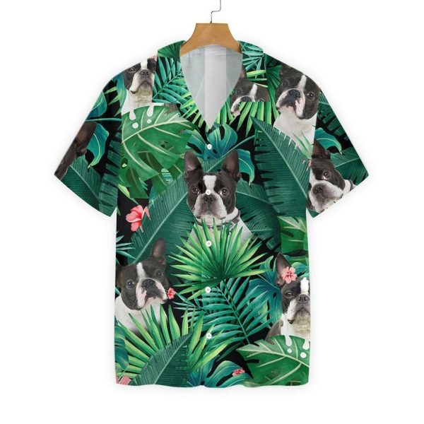 Boston Terrier 3d All Over Printed Hawaiian Shirt