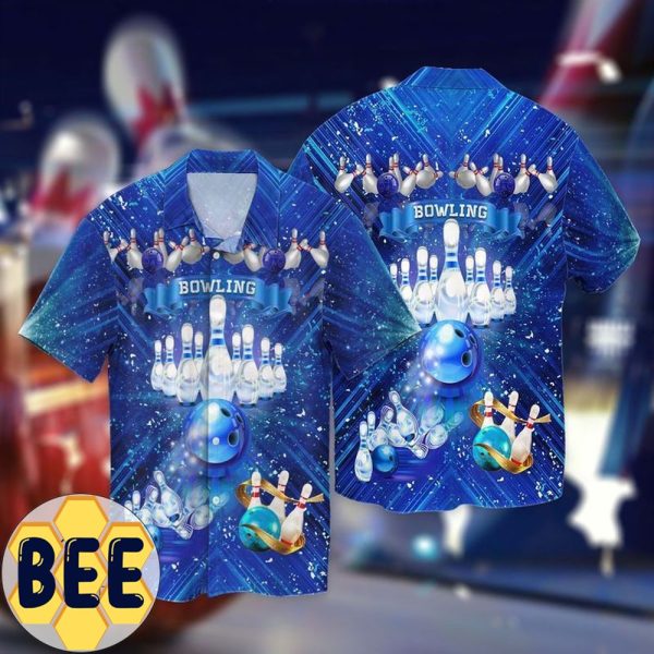 Bowling Game Graphic Hawaiian Shirt-1