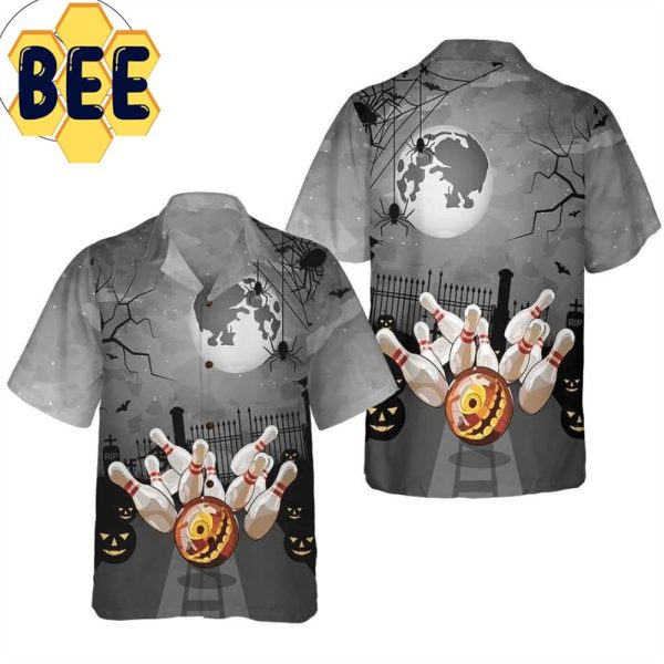 Bowling Halloween Hawaiian Shirt-1