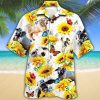 Brahman Cattle Sunflower Hawaiian Shirt-1