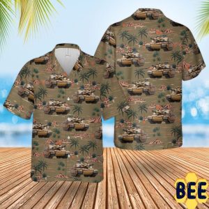 Bristish Army Challenger 2 Combat Vehicle Trending Hawaiian Shirt-1
