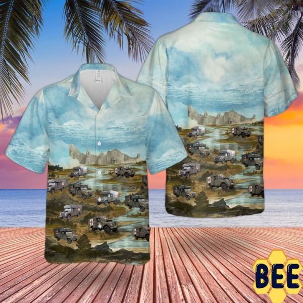 Bristish Army Land Rover Battle Field Ambulance Trending Hawaiian Shirt-1
