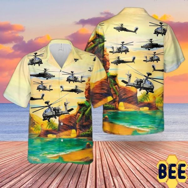 Bristish Army Westland Wah 64 Apache Trending Hawaiian Shirt-1