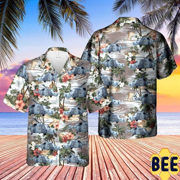 British Army Agustawestland Aw159 Wildcat Trending Hawaiian Shirt-1