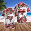 Buccaneers Hawaiian Shirt Flower Tropical Leaf Tampa Bay Buccaneers Gift