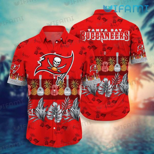 Buccaneers Hawaiian Shirt Pineapple Guitar Tampa Bay Buccaneers Gift