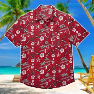 Buccaneers Hawaiian Shirt Star Hibiscus Flower Tampa Bay Buccaneers Gift