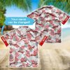 Budweiser Hawaiian Shirt Tropical Fern Leaves Beer Lovers Gift