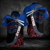 Buffalo Bills Hawaiian Shirt Black Blue Red Logo Blue Buffalo Bills Gift