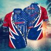 Buffalo Bills Hawaiian Shirt Blue Red Mix Usa Flag Buffalo Bills Gift