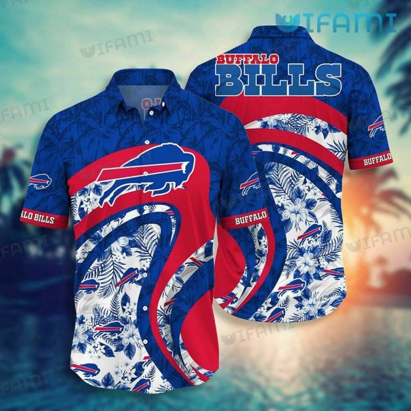 Buffalo Bills Hawaiian Shirt Coconut Mix Flower Palm Leaves Buffalo Bills Gift