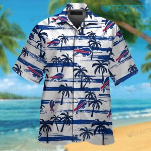 Buffalo Bills Hawaiian Shirt Coconut White Blue Tree Buffalo Bills Gift
