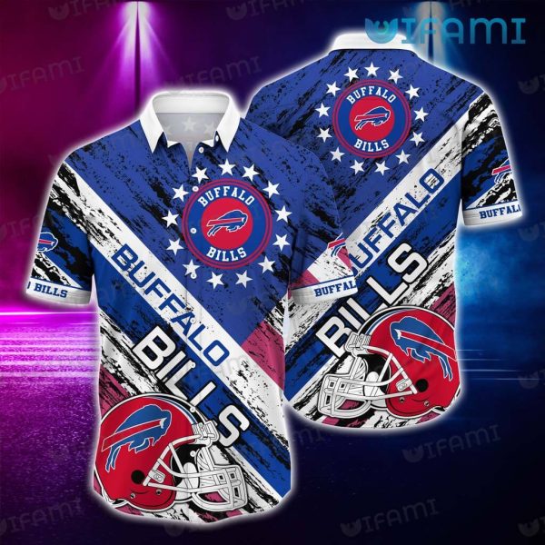 Buffalo Bills Hawaiian Shirt Football Helmet Usa Flag Buffalo Bills Gift