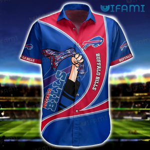 Buffalo Bills Hawaiian Shirt Hand Hold Fabric Classic Buffalo Bills Gift
