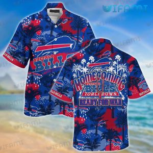Buffalo Bills Hawaiian Shirt Homecoming Ready For War Palm Tree Buffalo Bills Gift