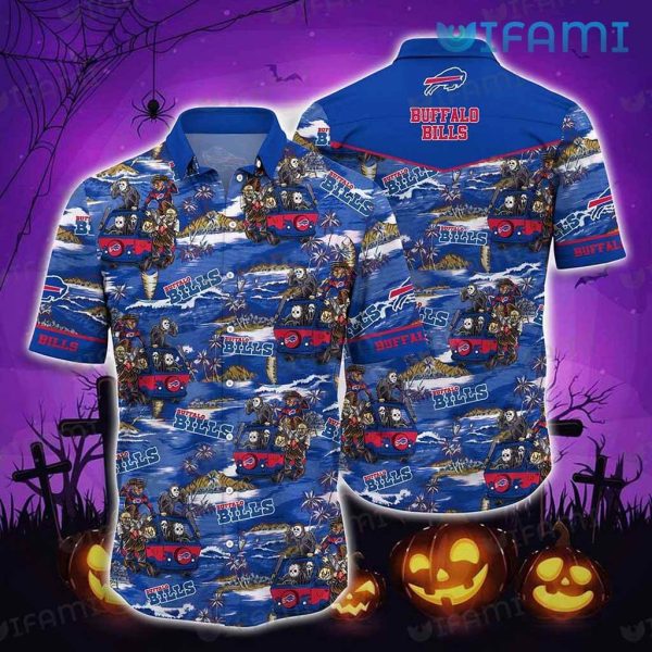 Buffalo Bills Hawaiian Shirt Horror Characters Beach Coconut Buffalo Bills Gift