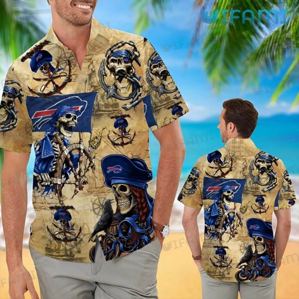 Buffalo Bills Hawaiian Shirt Pirate Skeleton Unique Buffalo Bills Gift