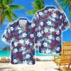 Buffalo Bills Hawaiian Shirt White Red Hibiscus Palm Leaf Buffalo Bills Gift