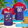 Buffalo Bills Hawaiian Shirt Woodstock Charlie Brown Snoopy Custom Buffalo Bills
