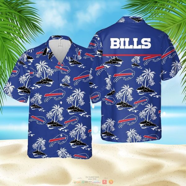 Buffalo Bills Nfl Blue Hawaii Full 3d Shirt For Fans-1