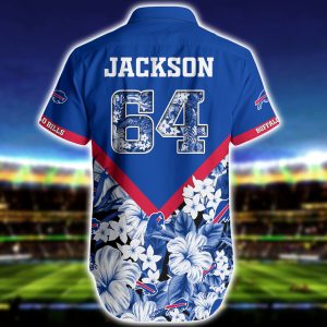 Buffalo Bills Nfl Floral 3d Hawaiian Shirt And Short Custom Name-2