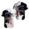 Buffalo Bills button-up shirt Iron Maiden gift for Halloween