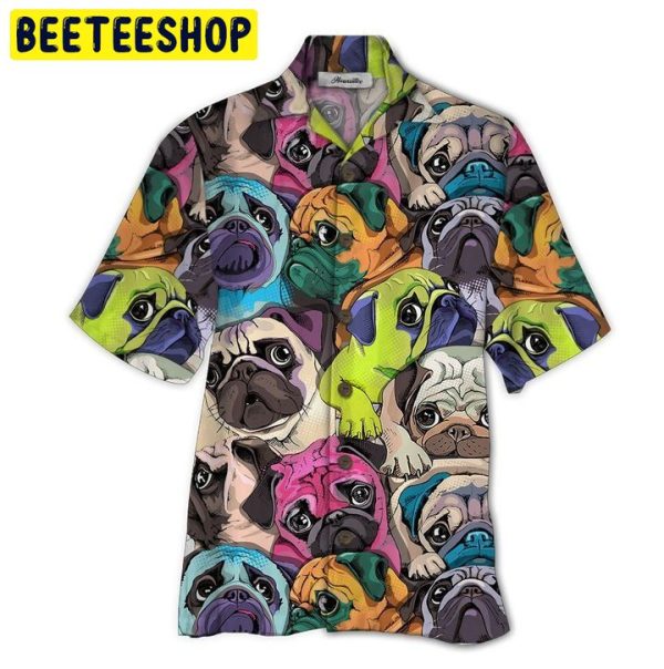 Bulldog 3d All Over Printed Trending Hawaiian Shirt-1