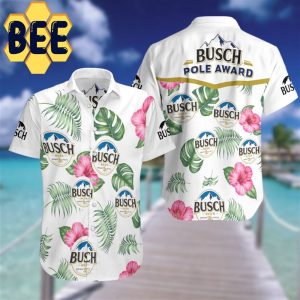Busch Light Beer Floral Hawaiian Shirt-1