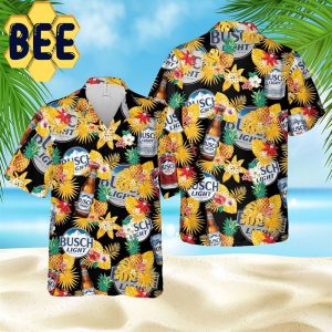 Busch Light Beer Pineapple Hawaiian Shirt-1