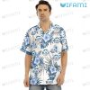 Busch Light Hawaiian Shirt Blue Hibiscus Beer Lovers Gift