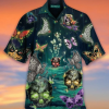 Butterfly Skull Hawaiian Shirt Pre10116-1