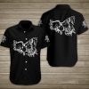 Butterfly Skull Hawaiian Shirt Summer Button Up For Men Women Couple